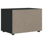 vidaXL Meuble TV VISNES noir 60x40x38 cm bois d'ingénierie