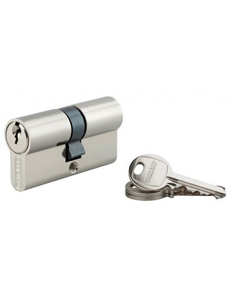 THIRARD - Cylindre de serrure double entrée SA  30x45mm  anti-arrachement  nickel  3 clés