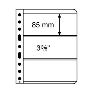 Feuilles VARIO pour billets de banque à 3 poches