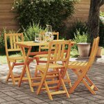 vidaXL Chaise de jardin 4 Pièces Marron 36 x 46 x 86cm