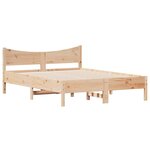 vidaXL Cadre de lit sans matelas 140x190 cm bois de pin massif