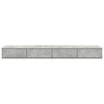 vidaXL Tiroirs de lit Gris béton 160x36 5x16 5 cm Bois d'ingénierie