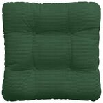 vidaXL Coussins de siège 4 Pièces Vert foncé 45 x 45 cm