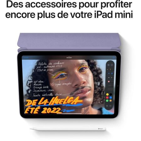 Tablette tactile apple - ipad mini (2021) - 8 3 wifi + cellulaire - 256 go  - mauve - La Poste
