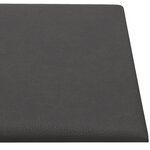 vidaXL Panneaux muraux 12 Pièces Gris 90x15 cm Similicuir 1 62 m²
