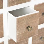 vidaXL Buffet Blanc 54x30x80 cm Bois massif