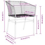vidaXL Ensemble de salle à manger de jardin de 9 pièces en polyrotin noir