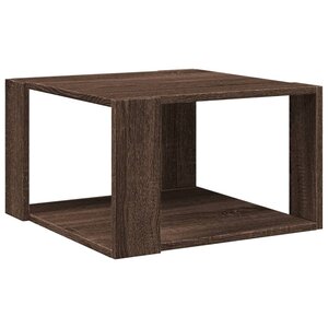 vidaXL Table basse chêne marron 51 5x51 5x30 cm bois d'ingénierie