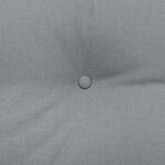 vidaXL Coussin de Dos Gris clair 160 x 24 x 50 cm tissu