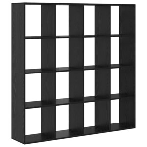 vidaXL Bibliothèque Chêne noir 137 5 x 29 x 137 5 cm Bois d'ingénierie