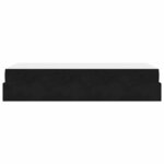 vidaXL Cadre de lit avec matelas Noir 100 x 200 cm Velours