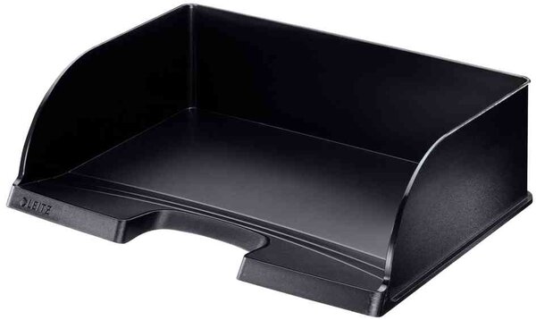 Corbeille à courrier Plus Jumbo A4 à l'italienne Noir LEITZ