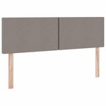 vidaXL Lit avec rangement et matelas avec matelas Taupe 140 x 190 cm