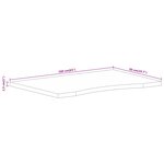 vidaXL Dessus de bureau avec courbe 160x50x2 5 cm manguier massif brut