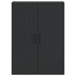 vidaXL Armoire Murale 66 x 34 5 x 90 cm Bois d'ingénierie Noir