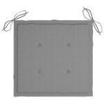 vidaXL Chaises à manger de jardin avec coussins lot de 2 Acacia massif