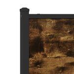 vidaXL Cadre de lit en métal sans matelas chêne fumé 80x200 cm