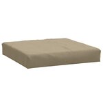 vidaXL Coussins de palette lot de 3 taupe mélangé tissu