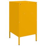 vidaXL Tables de chevet 2 Pièces jaune moutarde 36x39x68 cm acier