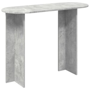 vidaXL Table console Gris béton 100 x 39 5 x 75 cm Bois d'ingénierie