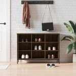 vidaXL Armoire à chaussures chêne marron 100x35x70cm bois d'ingénierie
