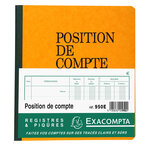 Piqûre Position De Compte 21x19cm 80 Pages - Couleurs Assorties - X 5 - Exacompta