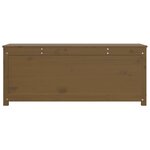 vidaXL Boîte de rangement Marron miel 110x50x45 5cm Bois massif de pin