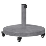 vidaXL Socles de parasol d'extérieur Bois foncé 48 x 48 x 32.5 cm