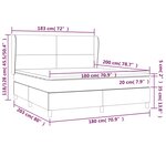 vidaXL Sommier à lattes de lit avec matelas Bleu 180x200 cm Tissu