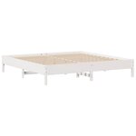 vidaXL Cadre de lit sans matelas blanc 180x200 cm bois massif de pin