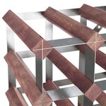 vidaXL Casier à bouteilles pour 120 bouteilles Marron Bois pin solide