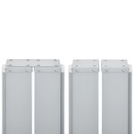 vidaXL Auvent latéral rétractable Rouge 160 x 600 cm