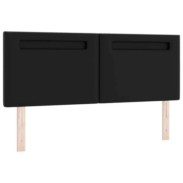 tête de lit vidaXL design simple noir 140 cm en simili cuir
