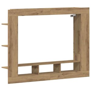 vidaXL Meuble TV chêne artisanal 152 x 22 x 113 cm Bois d'ingénierie