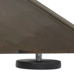 vidaXL Pied de table à manger en forme d'araignée noir 85 x 85 x (72-73) cm en acier