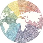 Ravensburger - Puzzle rond 500 pieces - Mandala (Circle of Colors)