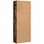 vidaXL Buffet haut chêne fumé 70x35x180 cm bois d'ingénierie