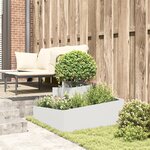 vidaXL Pot blanc 80x80x50 cm en plastique