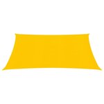 vidaXL Voile d'ombrage 160 g/m² Jaune 3 6x3 6 m PEHD