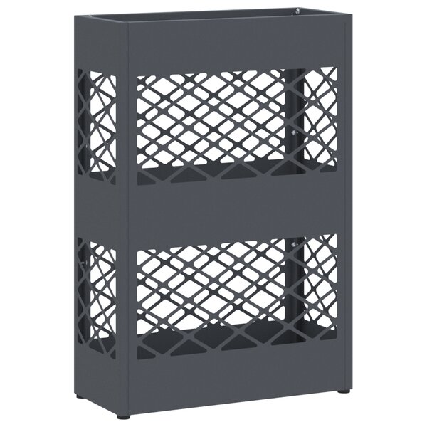 vidaXL Support de parapluie anthracite - 28x12x41 cm en acier
