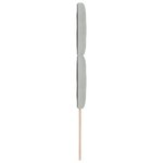 vidaXL Tête de lit LED Gris clair 90 cm Cuir synthétique