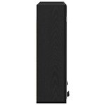 vidaXL Armoire de toilette avec miroir Chêne noir 64 x 20 x 67 cm