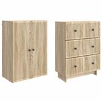 vidaXL Ensemble de Meubles 2 Pièces 66 x 34 5 x 90 cm Bois d'ingénierie
