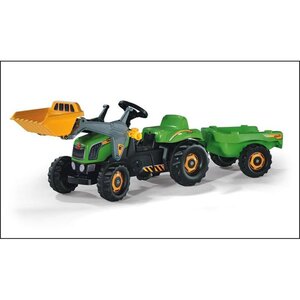 Rolly Toys 023134 - Tracteur pour enfants RollyKid avec godet et remorque