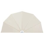 vidaXL Auvent latéral pliable de terrasse Crème 200 cm