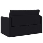 vidaXL Canapé-lit pliant Noir 124 x 71 x 78 cm PVC