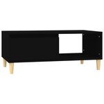 vidaXL Table basse Noir 90x50x36 5 cm Bois d'ingénierie