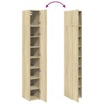 vidaXL Armoire de rangement mince chêne sonoma 30x42 5x225 cm