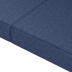 vidaXL Canapé-lit pliable 200 x 67 x 45 cm Bleu