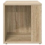 vidaXL Tables d'appoint 33 x 33 x 34 cm Engineered wood Chêne Sonoma